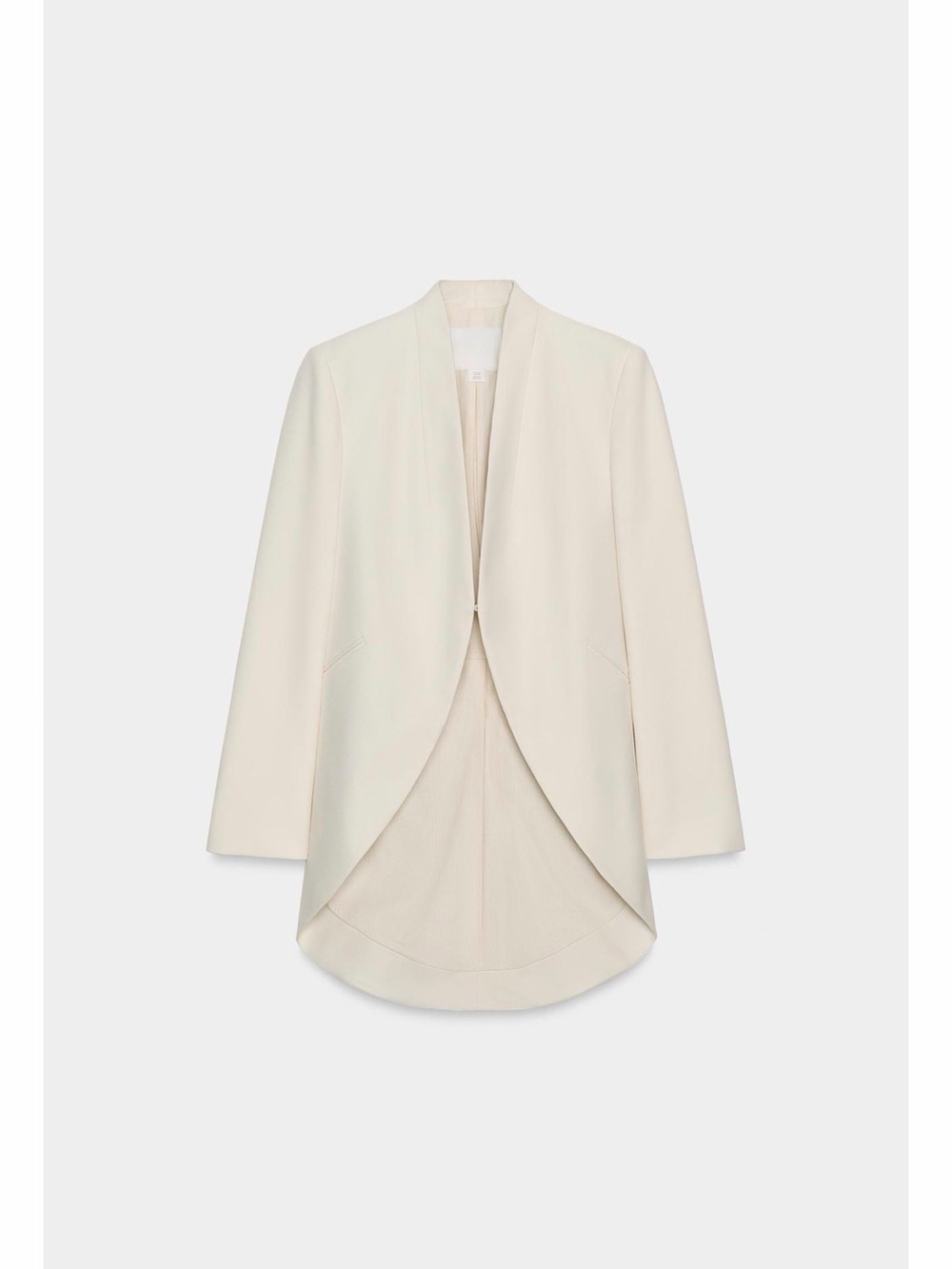 Zara Brand new size M
 Off-White Open-Front Draped Blazer